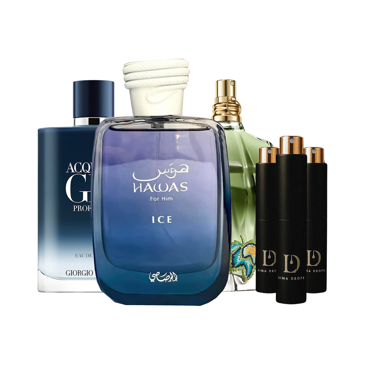 Summer Elite: Acqua Di Gio Profondo EDP, Hawas Ice y Le Beau Paradise Garden